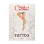 Фантазийные колготки женские Conte Elegant Tattoo 20С-17СП, с рисунком Light Love, 20 DEN, 003 Natural, размер 3