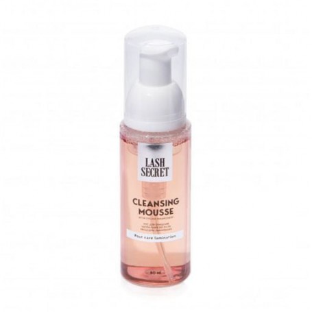 Мусс для очищения натуральных ресниц Lash Secret Cleansing Mousse после процедуры ламинирования, 80 мл