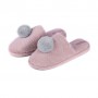 Женские комнатные тапочки Twins HS-LUX меховые, помпон, розовые, размер 36-37