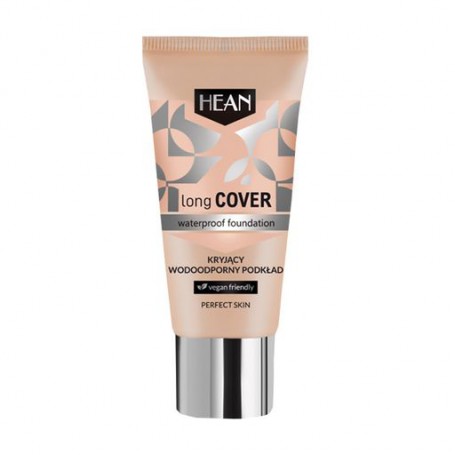 Водостойкая тональная основа для лица Hean Long Cover Waterproof Foundation С01 Vanilla, 30 мл