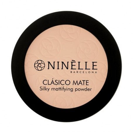 Легкая матовая компактная пудра для лица Ninelle Clasico Mate Silky Mattifying Powder 201, 8 г