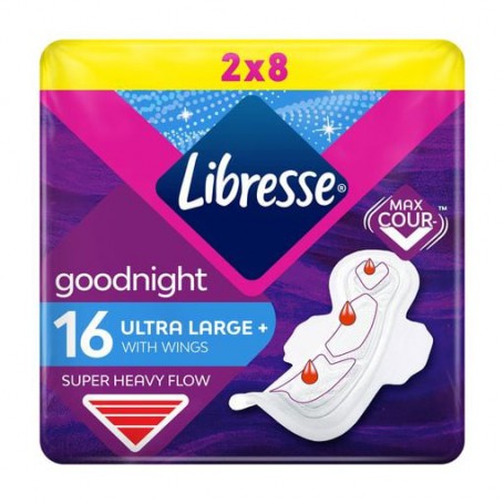 Прокладки гигиенические Libresse Ultra Goodnight Large ночные, 16 шт