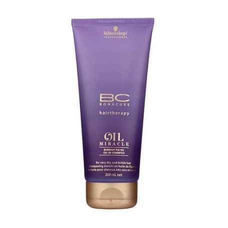 Восстанавливающий шампунь Schwarzkopf Professional BC Bonacure Oil Miracle с кератином и маслом барбарийского инжира, 200 мл