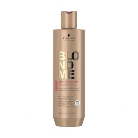 Шампунь Schwarzkopf Professional Blondme All Blondes Rich Shampoo, для волос всех типов блонд, 300 мл