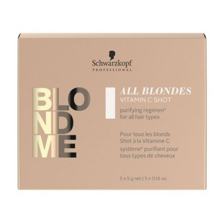 Концентрат витамина С Schwarzkopf Professional Blondme All Blondes Vitamin C Shot, для всех типов волос, 5*5 г