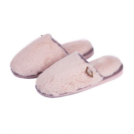 Женские домашние тапочки Twins HS-OZ меховые, розовые, размер 36-37
