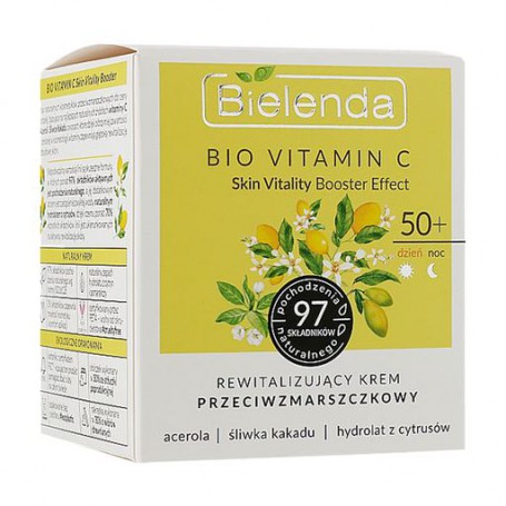 Увлажняющий крем для лица Bielenda Bio Vitamin C от морщин 50+, 50 мл