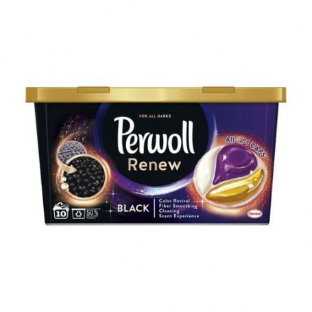Капсулы для стирки Perwoll Renew & Care Caps для темных и черных вещей, 10 стирок, 10 шт