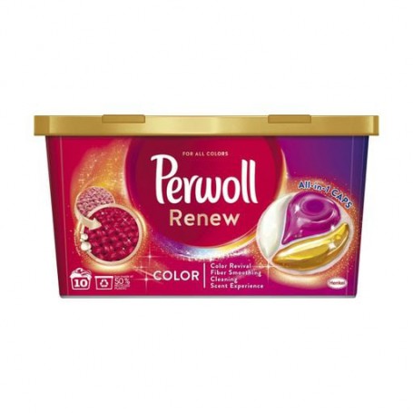 Капсулы для стирки Perwoll Renew & Care Caps для цветных вещей, 10 стирок, 10 шт