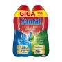 Гель для мытья посуды в посудомоечной машине Somat Exellence Duo Gel Антижир, 2*900 мл