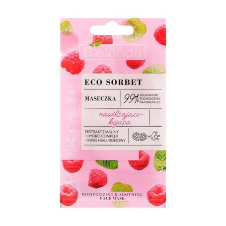 Увлажняющая и успокаивающая маска для лица Bielenda Eco Sorbet Moisturizing & Soothing Face Mask, 8 г