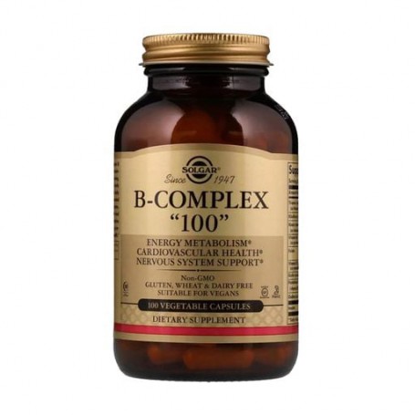 Пищевая добавка комплекс витаминов группы B Solgar B-Complex 100 в капсулах, 100 шт