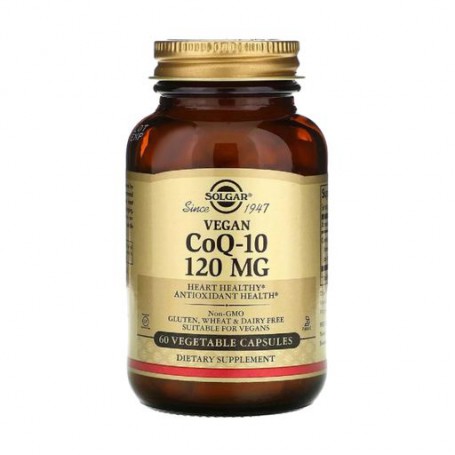 Пищевая добавка в капсулах Solgar Растительный коэнзим CoQ-10 120 мг, 60 шт