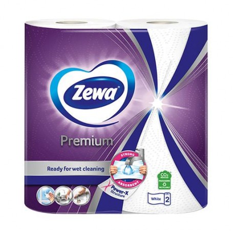 Бумажные полотенца Zewa Premium, 2-слойные, 45 отрывов, 2 рулона