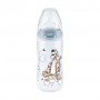 Бутылочка для кормления NUK Diswin First Choice Plus Винни-Пух, c силиконовой соской, синяя, от 0 до 6 мес, 300 мл (3952373)