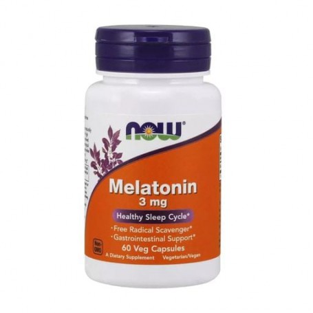 Пищевая добавка в капсулах NOW foods Melatonin Мелатонин 3 мг, 60 шт