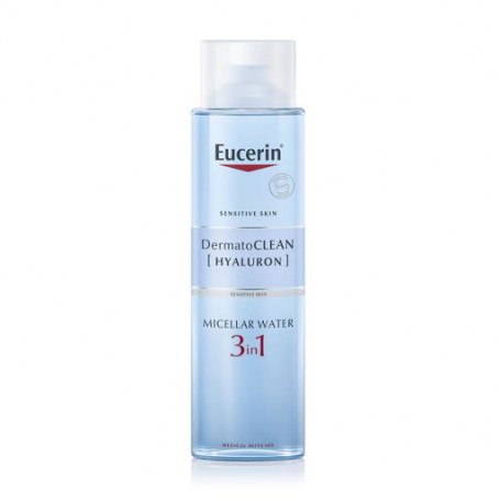 Мицеллярный очищающий флюид 3 в 1 для лица Eucerin DermatoClean Hyaluron Micellar Cleansing Fluid 3 in 1, 400 мл