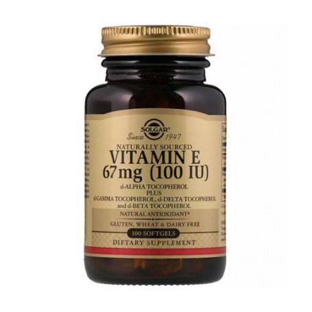 Пищевая добавка витамины в капсулах Solgar Vitamin E 67 мг, 100 шт