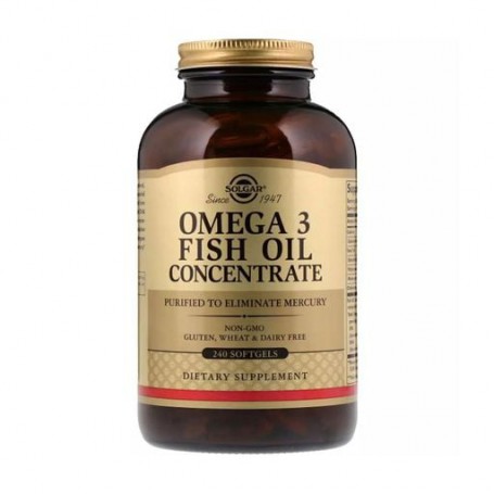 Пищевая добавка жирные кислоты Solgar Omega-3 Fish Oil Concentrate Рыбий жир, 240 шт