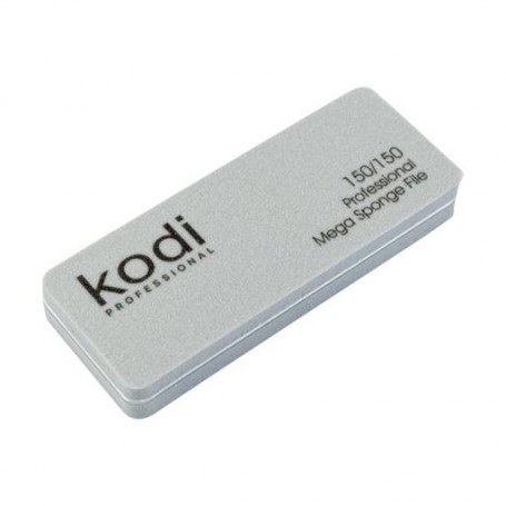 Мини пилка-баф для ногтей прямоугольной формы Kodi Professional 173, 150/150 грит серая, 90*35*11.5 мм