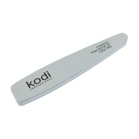 Пилка-баф для ногтей конической формы Kodi Professional 166, 80/150 грит, серая, 178*32*11.5 мм