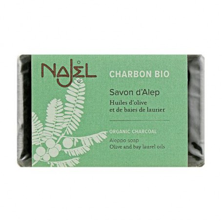 Алеппское мыло Najel Aleppo Soap Organic Charcoal с органическим углем, 100 г