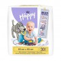 Пеленки одноразовые Happy Bella Baby 60*60 см, 30 шт