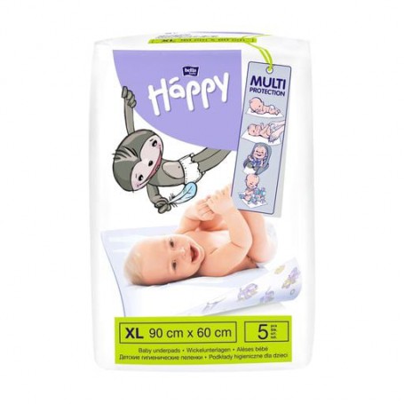 Пеленки одноразовые Happy Bella Baby 60*90 см, 5 шт