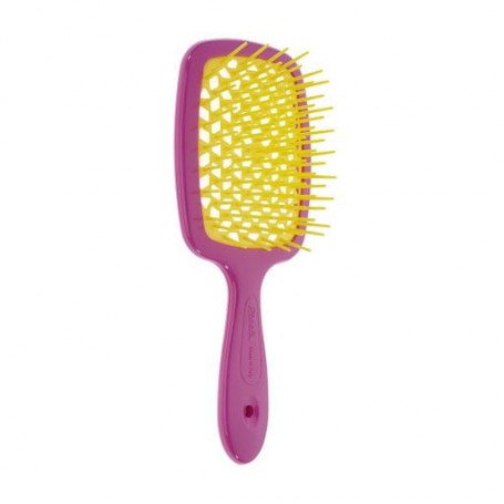 Расческа для волос Janeke Superbrush 1830 The Original Italian Patent Розовая и желтая