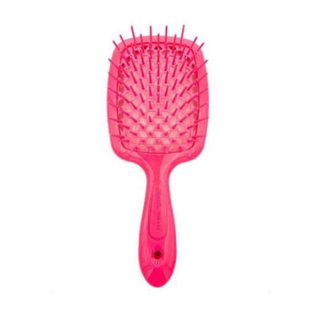 Расческа для волос Janeke Small Superbrush 1830 The Original Italian Patent Неоново-розовая
