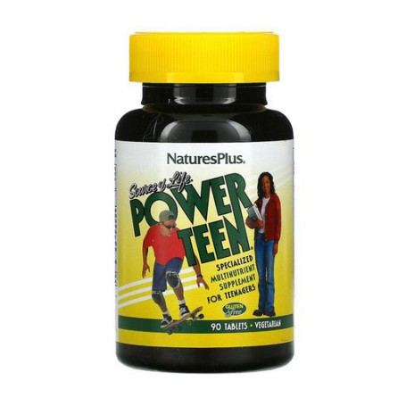 Пищевая добавка мультивитамины для подростков в таблетках NaturesPlus Power Teen, 90 шт