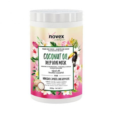 Маска Novex для сухих, непослушных и вьющихся волос, с кокосовым маслом, 400 г
