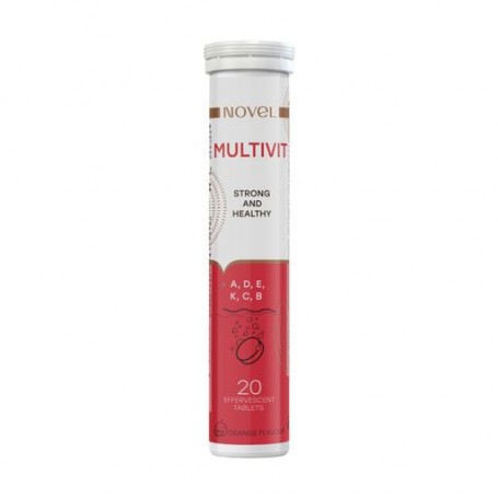 Пищевая добавка мультивитамины в шипучих таблетках Novel Strong and Healthy Multivit, 20 шт