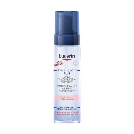 Очищающая пенка для тела Eucerin UreaRepair Plus Urea Shower Foam Mousse Lavante для сухой кожи, 200 мл