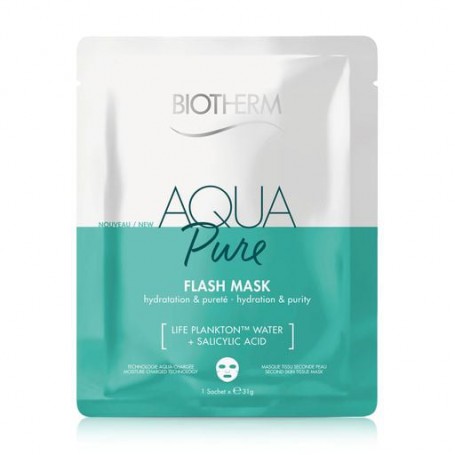 Увлажняющая тканевая маска для очищения кожи лица Biotherm Aqua Pure Flash Mask, 31 г