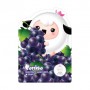 Детская тканевая маска для лица Puttisu Real Fruits Mask Sheet Grape, 5*18 мл