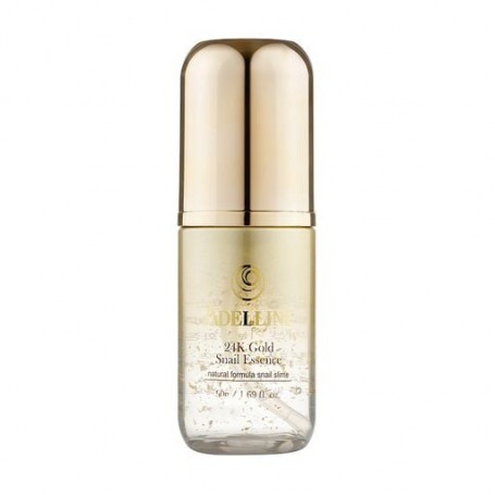 Сыворотка для лица Adelline 24k Gold Snail Essence с муцином улитки и золотом, 50 г