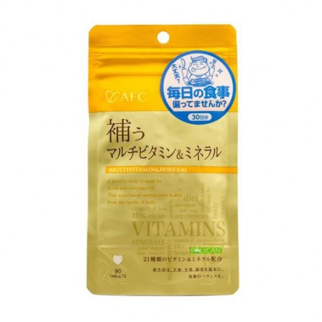 Пищевая добавка мультивитаминно-минеральный комплекс в таблетках AFC Multivitamin & Mineral Мультивитамины и минералы 320 мг, 90