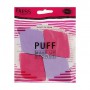 Набор спонжей для макияжа Bless Beauty Puff Make Up Sponge 4 в 1, ромб, розово/фиолетовые, 4 шт