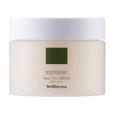Крем для лица WellDerma Teatree Soothing Aqua Tox Cream с экстрактом чайного дерева, 50 г