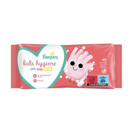 Детские влажные салфетки Pampers Kids Hygiene On-the-go, 40 шт