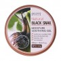 Гель для лица и тела Jigott Natural Black Snail Moisture Soothing Gel с экстрактом муцина черного улитки, 300 мл