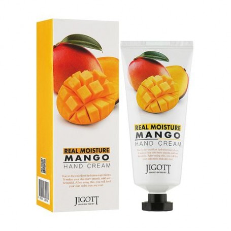 Крем для рук Jigott Real Moisture Mango Hand Cream с экстрактом манго, 100 мл