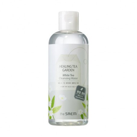 Очищающая вода для лица The Saem Healing Tea Garden White Tea Cleansing Water с экстрактом зеленого чая, 300 мл