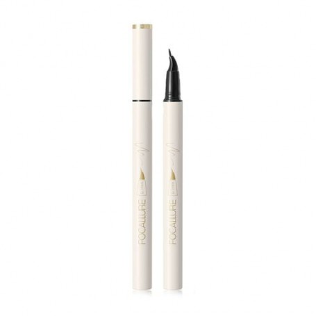 Подводка-фломастер для глаз Focallure Lasting Waterproof Liquid Eyeliner с изогнутой кистью C01, 6.1 г