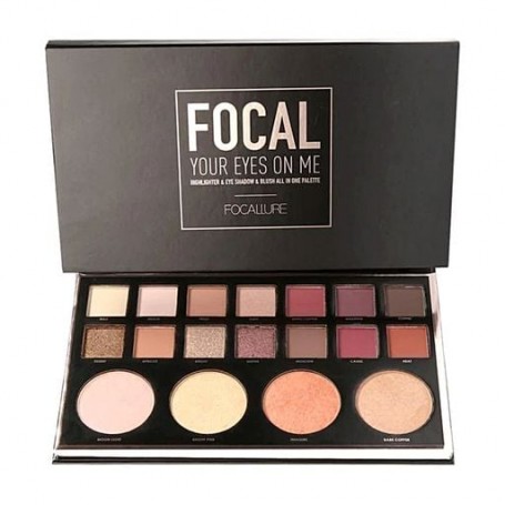 Палетка теней для век + хайлайтеры Focallure Focal Your Eyes On Me Shadow Palette, 28 г