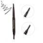 Автоматический карандаш для бровей Focallure Auto Brows Pen, со щеточкой, 01 Dark Grey, 1 г