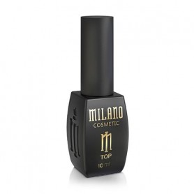 Топ для гель-лака Milano Cosmetic No Sticky Top без липкого слоя, с блестками 01, 10 мл