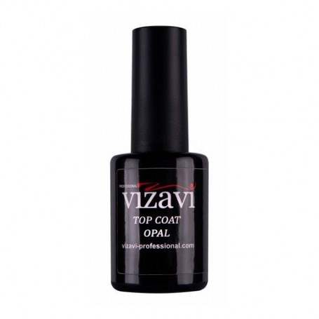 Топ для гель-лака Vizavi Professional Top Coat Opal без липкого слоя VTC-15, 12 мл