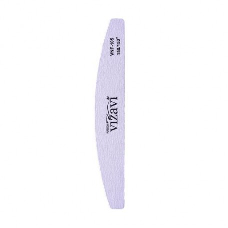 Пилка для ногтей Vizavi Professional VNF-105, 150/150 грит, полумесяц